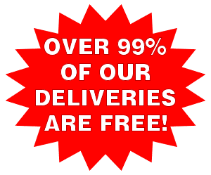 99% of our deliveries are FREE!